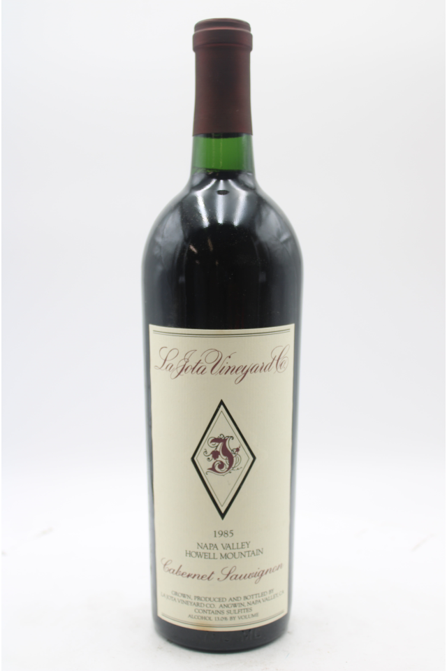 La Jota Vineyard Cabernet Sauvignon Howell Mountain 1985