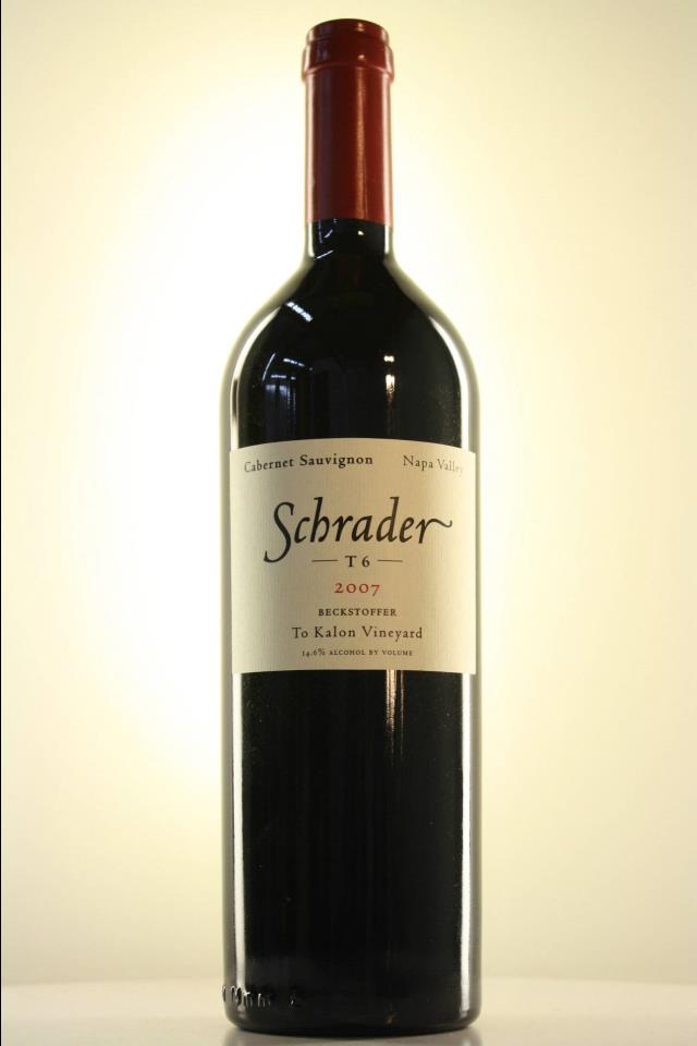 Schrader T6 Beckstoffer To Kalon Vineyard Vertical, 2005-2007