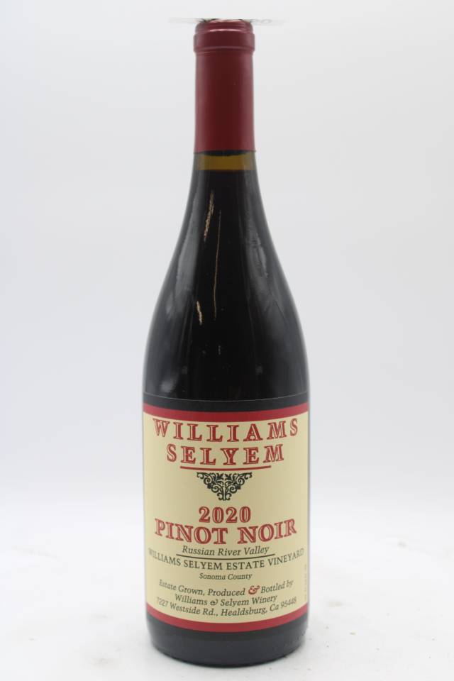 Williams Selyem Pinot Noir Williams Selyem Estate Vineyard 2020