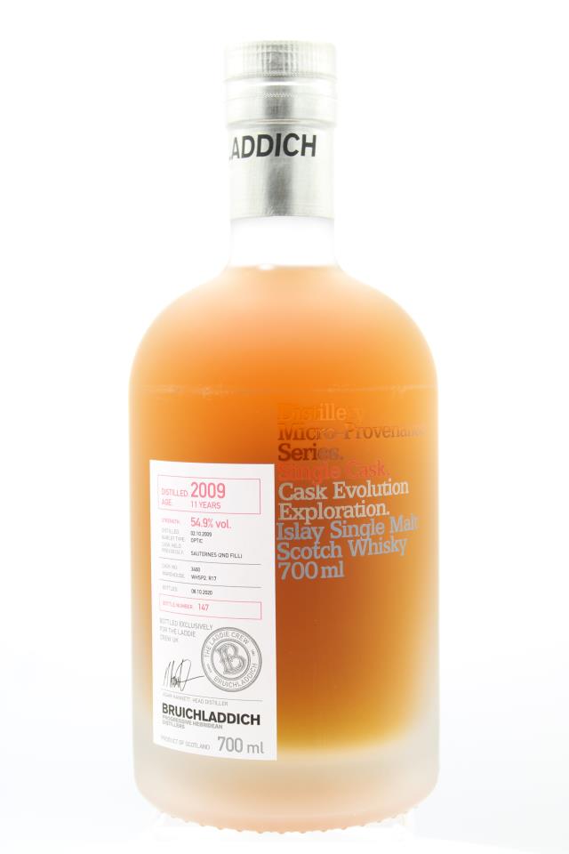 Bruichladdich Single Malt Scotch Whisky Micro-Provenance Cask Evolution Exploration 11-Year-Old 2009