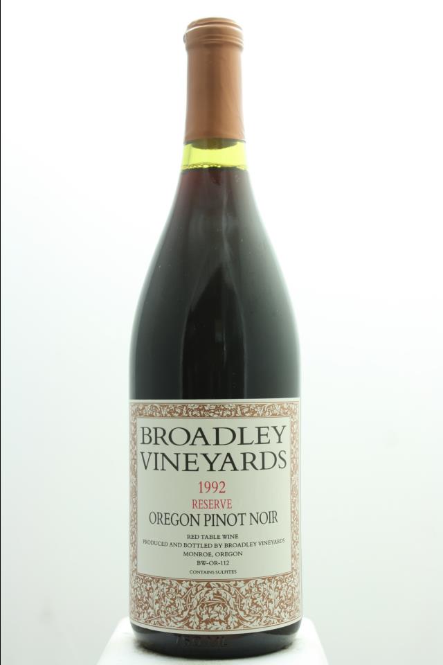 Broadley Cellars Pinot Noir Reserve 1992