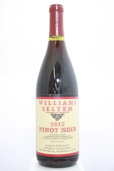 Williams Selyem Pinot Noir Coastlands Vineyard 2012